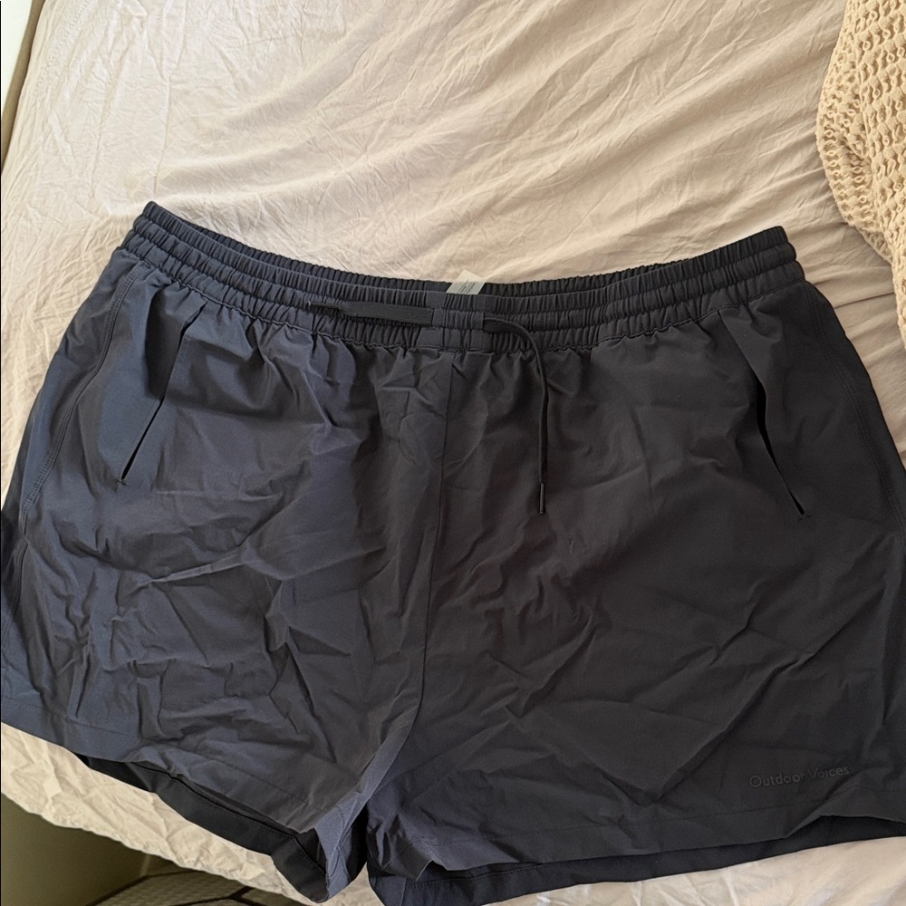 Outdoor Voices Women's Black Athletic Shorts